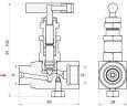 Игольчатый клапан из нержавеющей стали SS-V4, SS-2V4, КВД100 фото 5