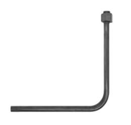 Трубка угловая (отвод) с накидной гайкой